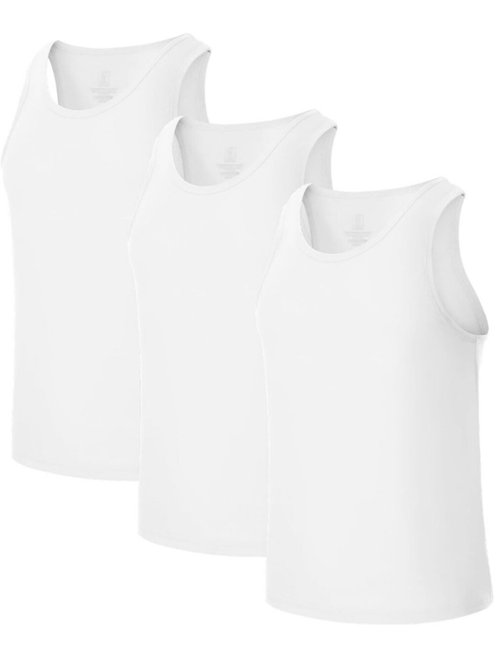 Moisture-Wicking Men's Tank Tops - 3 Pack Cool Fit Undershirts for Active Wear